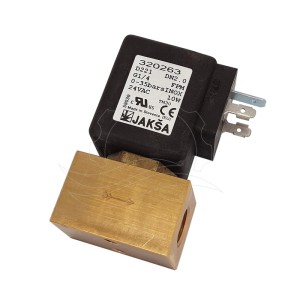 Jakša D221 solenoidklapp 0-35bar G1/4'' FPM inox 24V AC (320263)