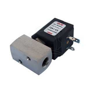 M&M D299DRC1 solenoidklapp 0-200bar G1/4'' rubiin 24V AC