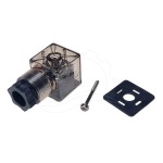 24V tüüp A solenoidklapi pistik, valgustatud
