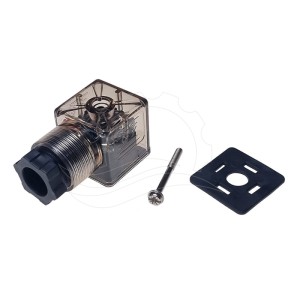 24V tüüp A solenoidklapi pistik, valgustatud